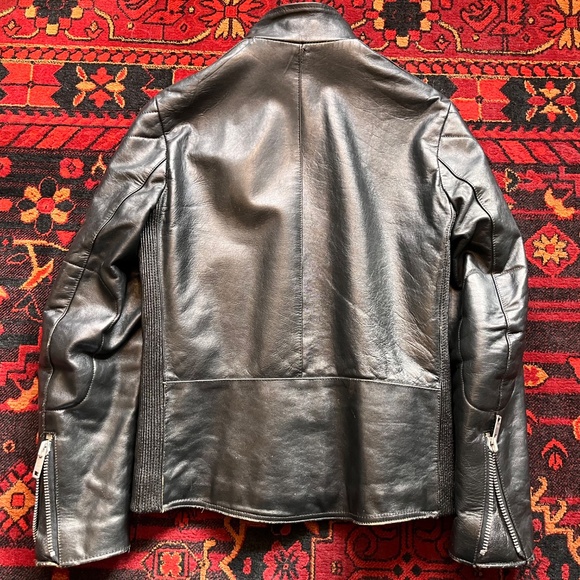 Vintage Belstaff Black Leather Jacket Cowhide - Picture 2 of 10